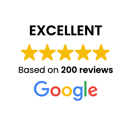 Google Reviews — Excellent, Based on 200 reviews