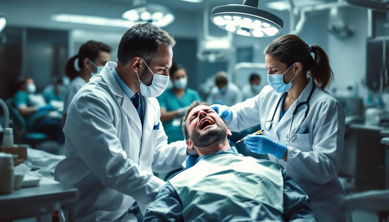 A visual representation of common dental emergencies and their treatments.